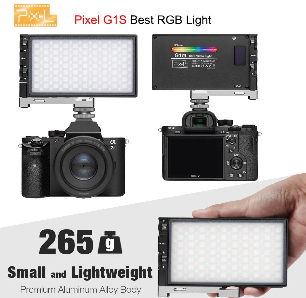 ȼ G1s RGB  Ʈ,  ͸ , LED ī޶ Ʈ, 360  Ǯ ÷, 12  Ϲ  ȿ , 12W
